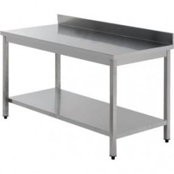 TABLE ADOSSEE AVEC ETAGERE 1400X600MM