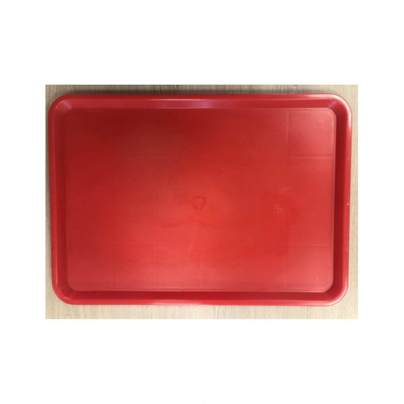 PLATEAU ACER PP ROUGE 60 X 40 CM