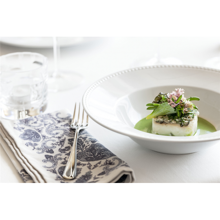 12 ASSIETTES CREUSES 24CM PERLA