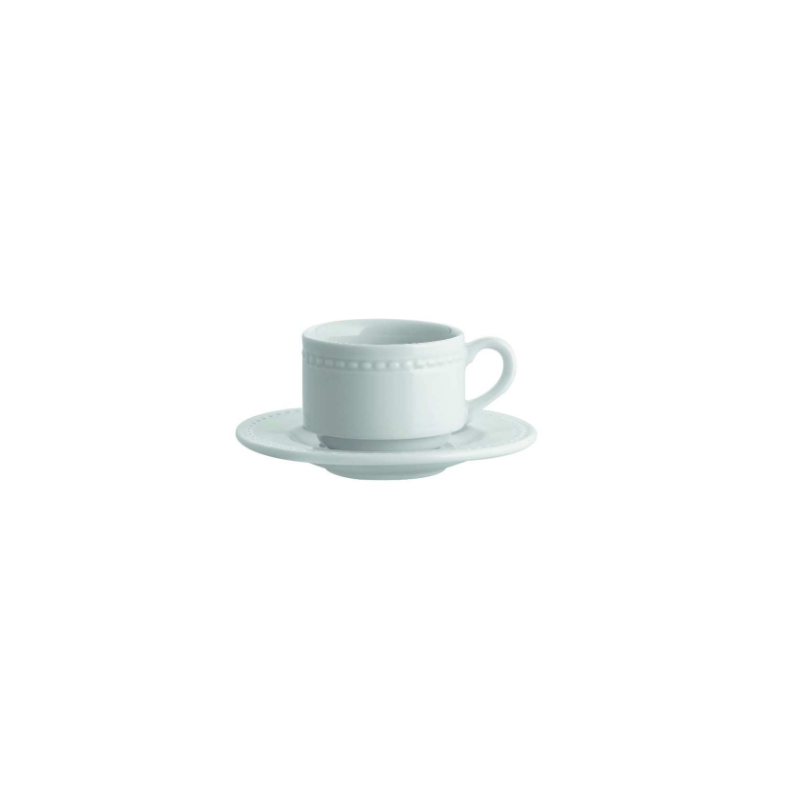 PAIRE TASSE CAFE 9CL  PERLA