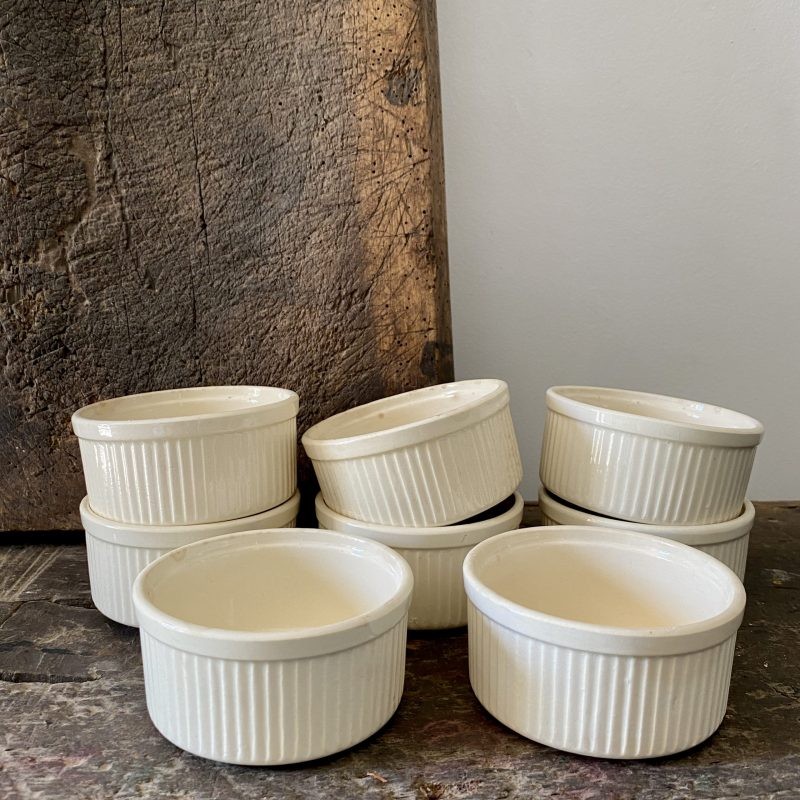 6 RAMEQUINS BLANCS 11 CL