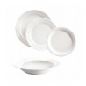 5 ASSIETTES PLATES 26,5CM UNISET