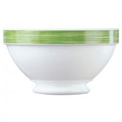 6 BOLS RESTAURANT EMPILABLES BRUSH VERT