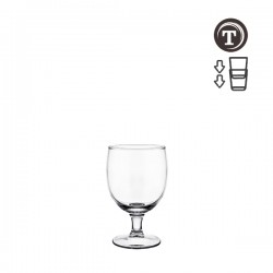 12 VERRES A PIEDS STACK 25CL