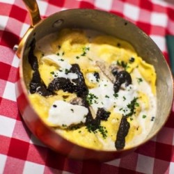 POÊLE A FRIRE EN CUIVRE ET INOX 24CM