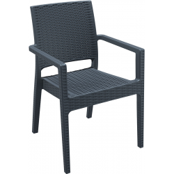 FAUTEUIL IBIZA GRIS FONCE