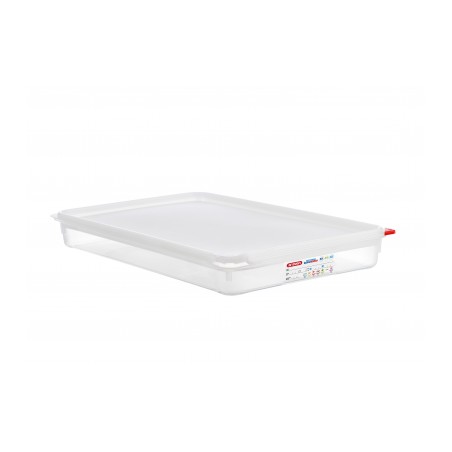 BOITE HERMETIQUE PP GN1/1 65MM 8.3L TRANSPARENT