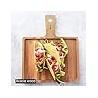 PLANCHE A HAMBURGER EN ACACIA AVEC POIGNEE 30X25CM