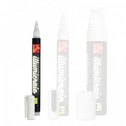 PAQUET DE 2 FEUTRES CRAIES ILLUMICRAIE-BLANC-POINTE 2MM