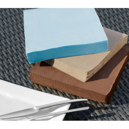 2400 SERVIETTES OUATE 2 PLIS 38 X 38 CHAMPAGNE