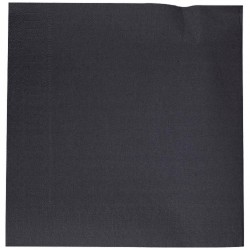 SERVIETTES  OUATE 2 PLIS 38 X 38 NOIRES