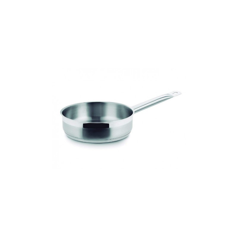 SAUTEUSE INOX 28CM-SANS COUVERCLE