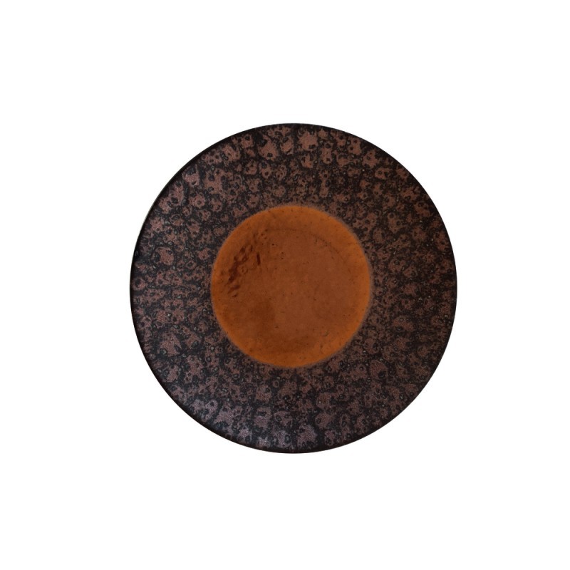 6 ASSIETTES DESSERT 21CM FOND CUIVRE ETNA