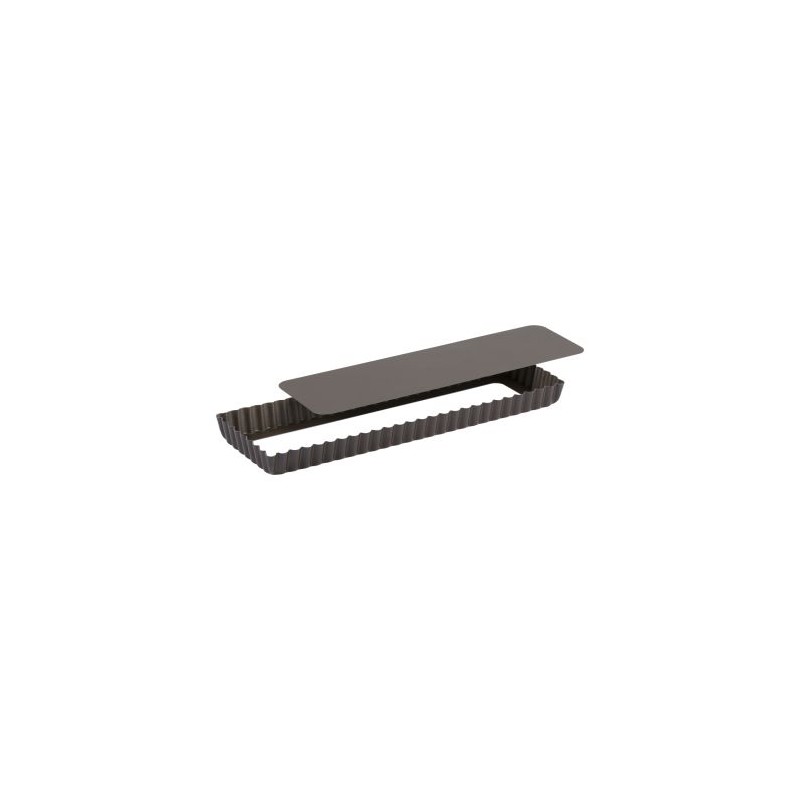 MOULE A TARTE CANNELEE - ANTI ADHERENTE - FOND MOBILE