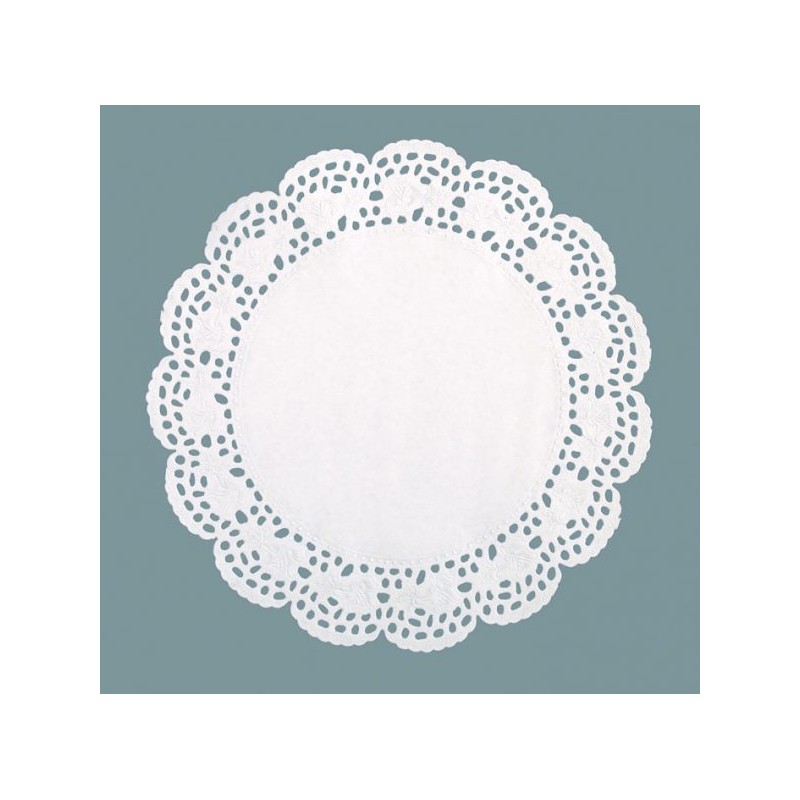 250 DENTELLES RONDES Ø 20 CM BLANCHE