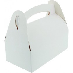 50 BOITES BLANCHES POIGNEE 18 x 16 CM