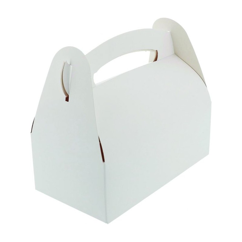 50 BOITES BLANCHES POIGNEE 18 x 16 CM