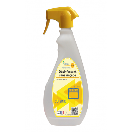 STAR CUISINE DESINFECTANT  SANS RINCAGE VAPO 750 ML