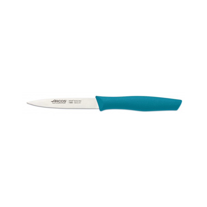 COUTEAU OFFICE 100 MM NOVA MANCHE POLYPRO SURMOULE TURQUOISE
