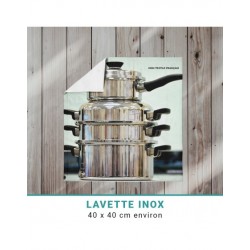 10 LAVETTES GRISES SPECIAL INOX