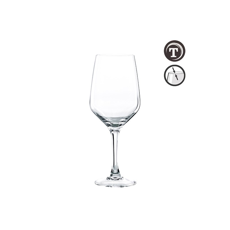 6 VERRES A PIEDS PLATINE 44CL
