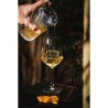 6 VERRES A PIEDS PLATINE 44CL
