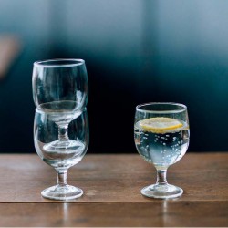 12 VERRES A PIEDS STACK 19CL-7X11CM