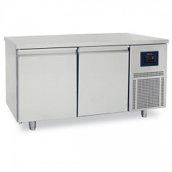 TABLE PATISSERIE 2 PORTES 600X400 DESSUS INOX