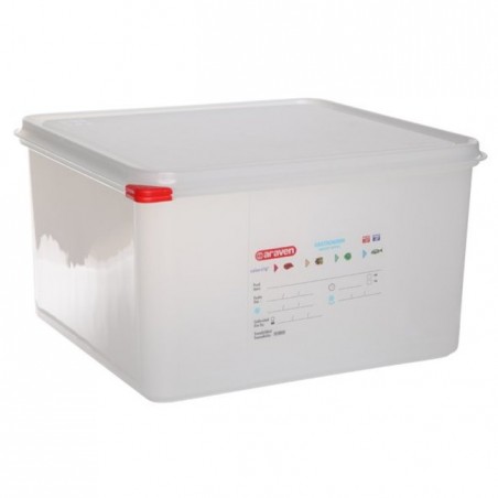 BOITE HERMETIQUE GN2/3 200MM 19 L TRANSPARENT