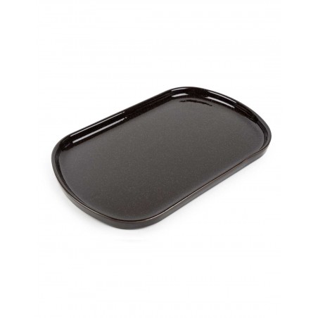 ASSIETTE OBLONG OVALE 33X21CM-NOIRE