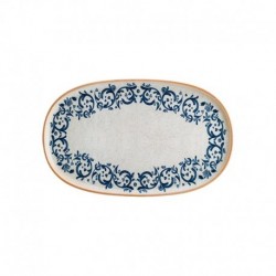 6 ASSIETTES OVALES VIENTO HYGGE 34CM PORCELAINE