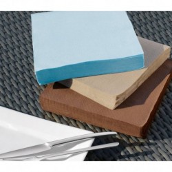 2400 SERVIETTES OUATE 2 PLIS 38 X 38 GREGE