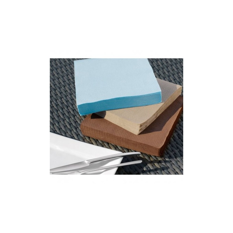 2400 SERVIETTES OUATE 2 PLIS 38 X 38 GREGE