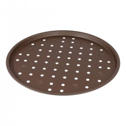 PLAQUE A PIZZA PERFOREE - ANTI ADHERENT - D 300/290 MM