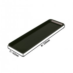 PLAT  RECTANGULAIRE GN2/4 - NOIR 530X162X20 MM