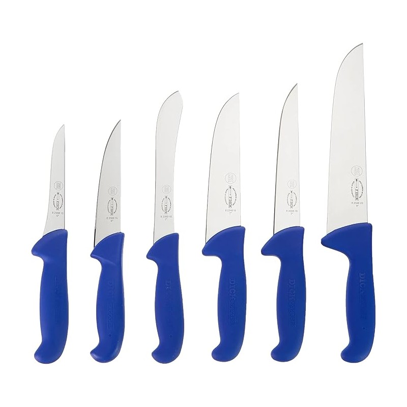 ERGO GRIP 30 CM-COUTEAU DE BOUCHER MANCHE BLEU