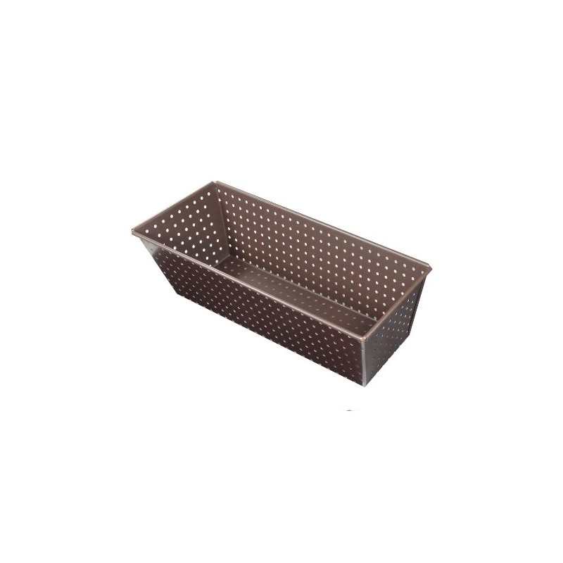 MOULE A PAIN PERFORE - ANTI ADHERENT - 270X105 MM DIM EXT /