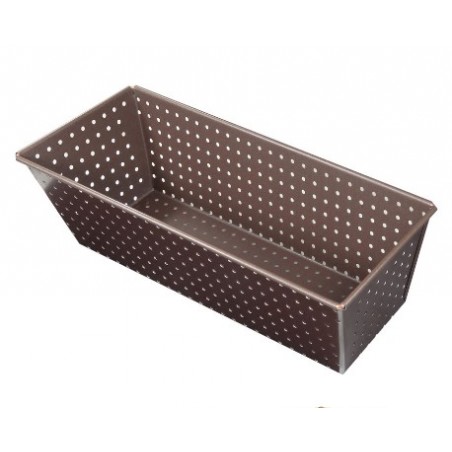 MOULE A PAIN PERFORE - ANTI ADHERENT - 270X105 MM DIM EXT /