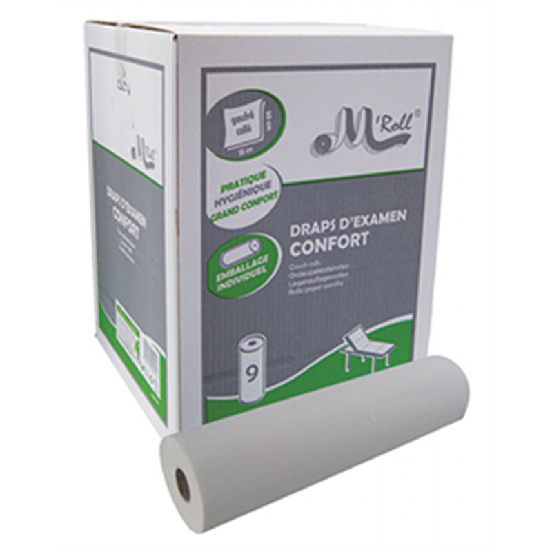 DRAPS EXAMEN BLC 2PLIS 47M X9 ROULEAUX