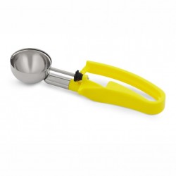 CUILLERE A GLACE-PRESSION JAUNE 20MM