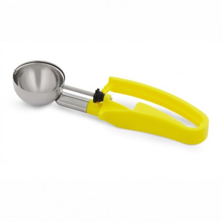 CUILLERE A GLACE-PRESSION JAUNE 20MM