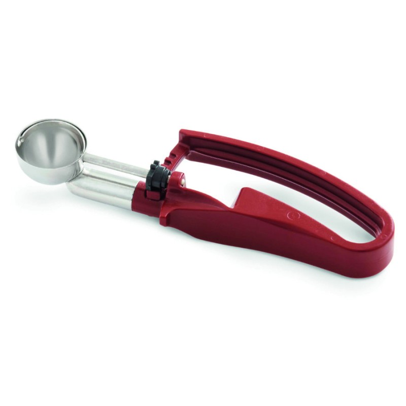 CUILLERE A GLACE-PRESSION ROUGE 24MM
