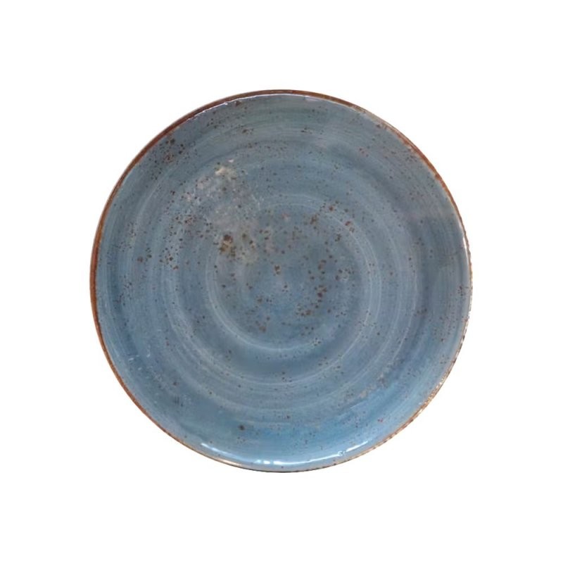 6 ASSIETTES DIAMETRE 27.9 CM BLEU - MELAMINE