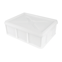 COUVERCLE POUR DEMI BAC A PATONS 400 X 300 X 30 MM - BLANC