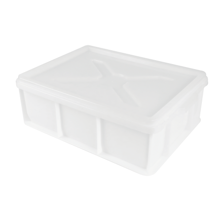 COUVERCLE POUR DEMI BAC A PATONS 400 X 300 X 30 MM - BLANC