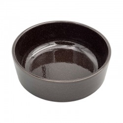 6 CONTENANTS RONDS 19 CM NOIR 1L