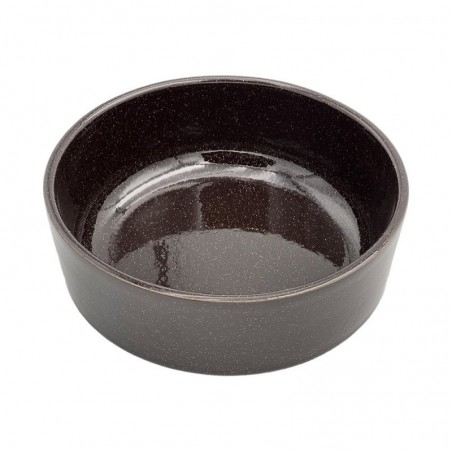 6 CONTENANTS RONDS 19 CM NOIR 1L