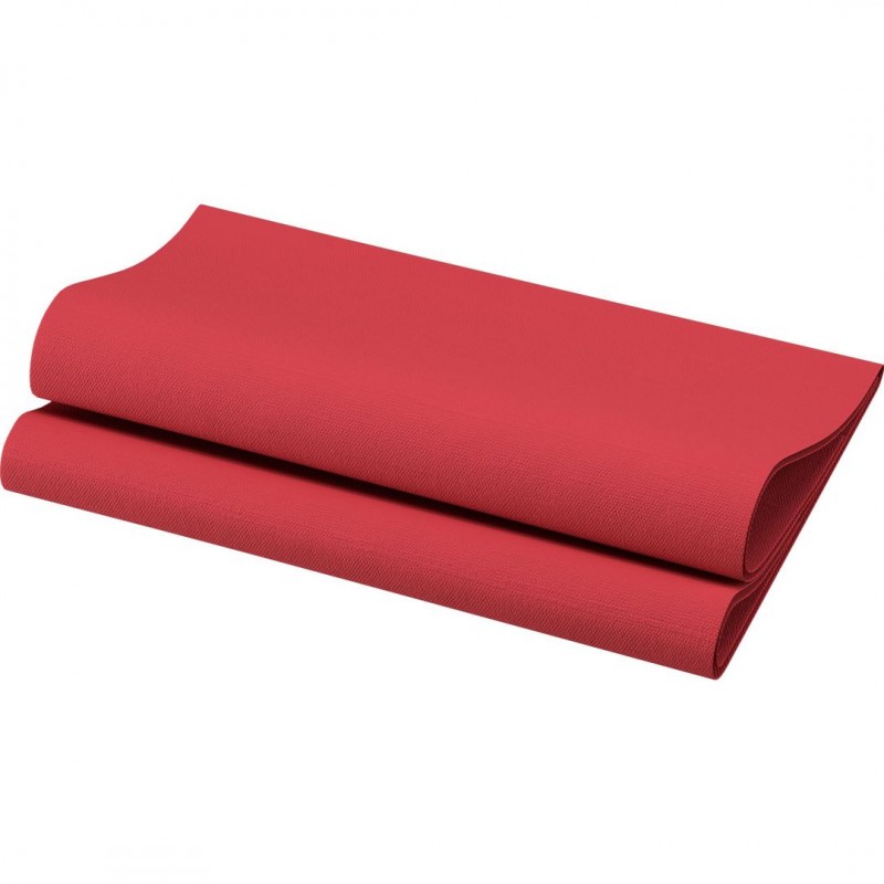 SERVIETTES BIO-DUNISOFT 40X40 BORDEAUX  X 360
