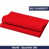 SERVIETTES DUNISOFT 40X40CM ROUGEx360