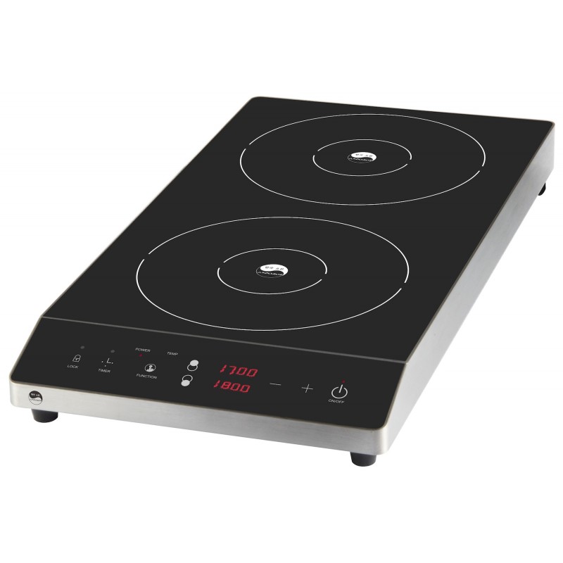 PLAQUE INDUCTION 2 FOYERS 3500W 1700 +1800 W